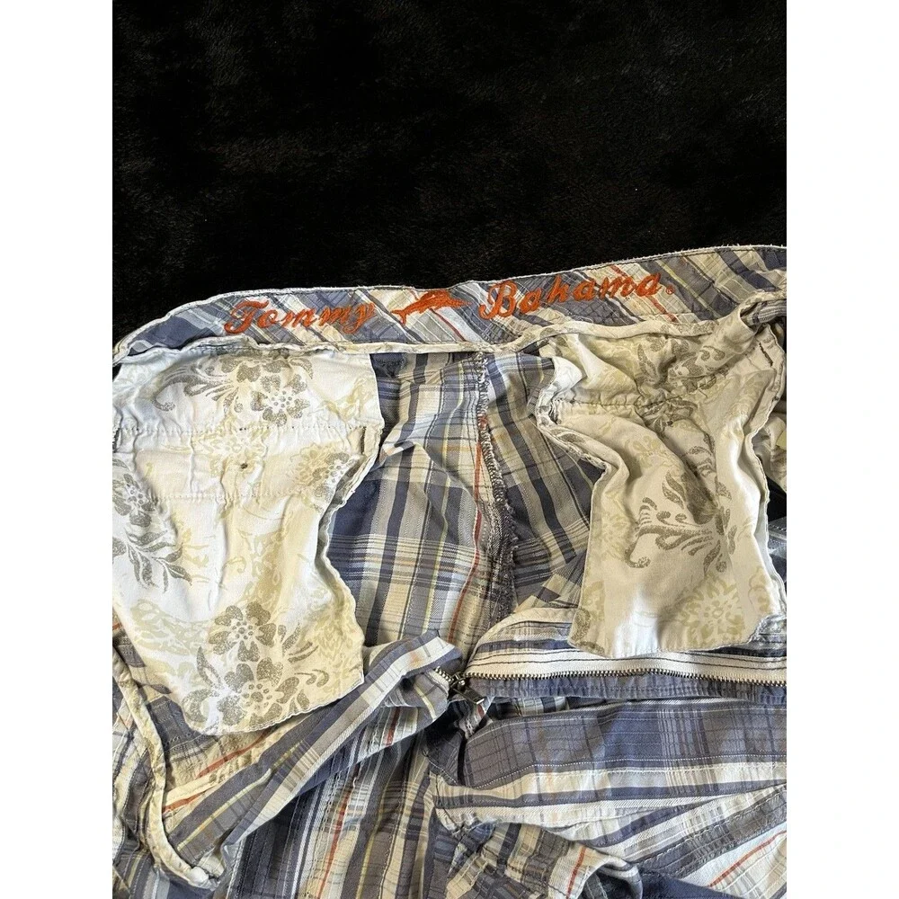 Tommy Bahama Shorts Plaid Blue Men’s Size 38
